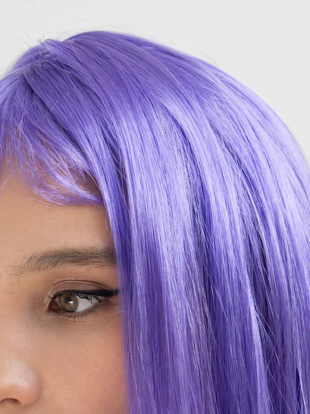 Long Straight Purple Party Wig (5347)