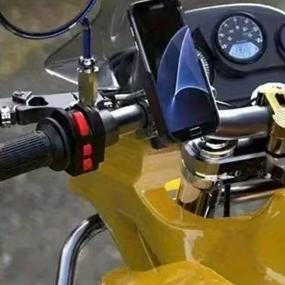 Motosiklet Gidon Telefon Tutucu-360° Döner, Kaymaz Sabitleme Sistemli, Sarsıntı Önleyici Telefon Tutucu Aparat (5347)