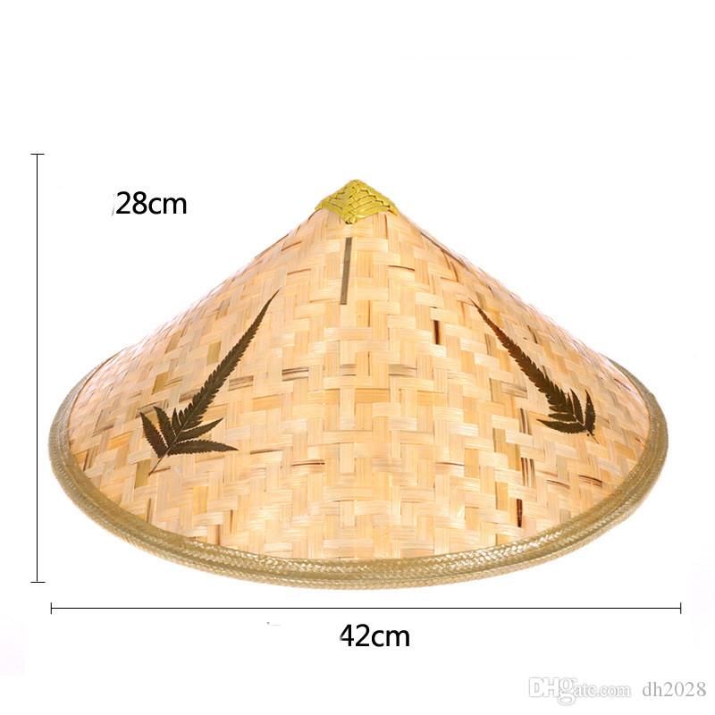 Natural Color Cambodia Khmer Vietnam Hat PVC Straw