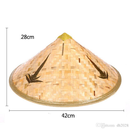 Natural Color Cambodia Khmer Vietnam Hat PVC Straw