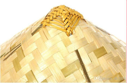 Natural Color Cambodia Khmer Vietnam Hat PVC Straw