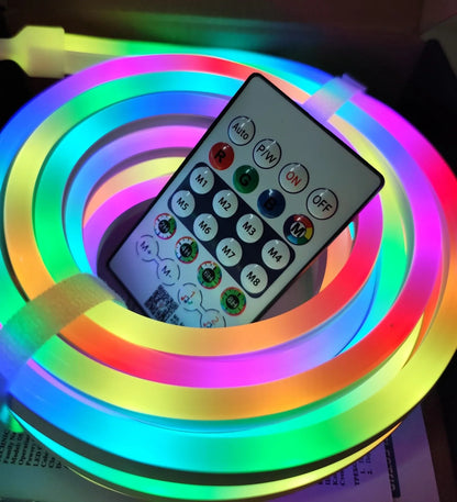 إضاءة النيون LED المرنة - RGB MAGIC SMART - حزمة 5 متر IP67 - جهاز تحكم عن بعد + تطبيق (5347)