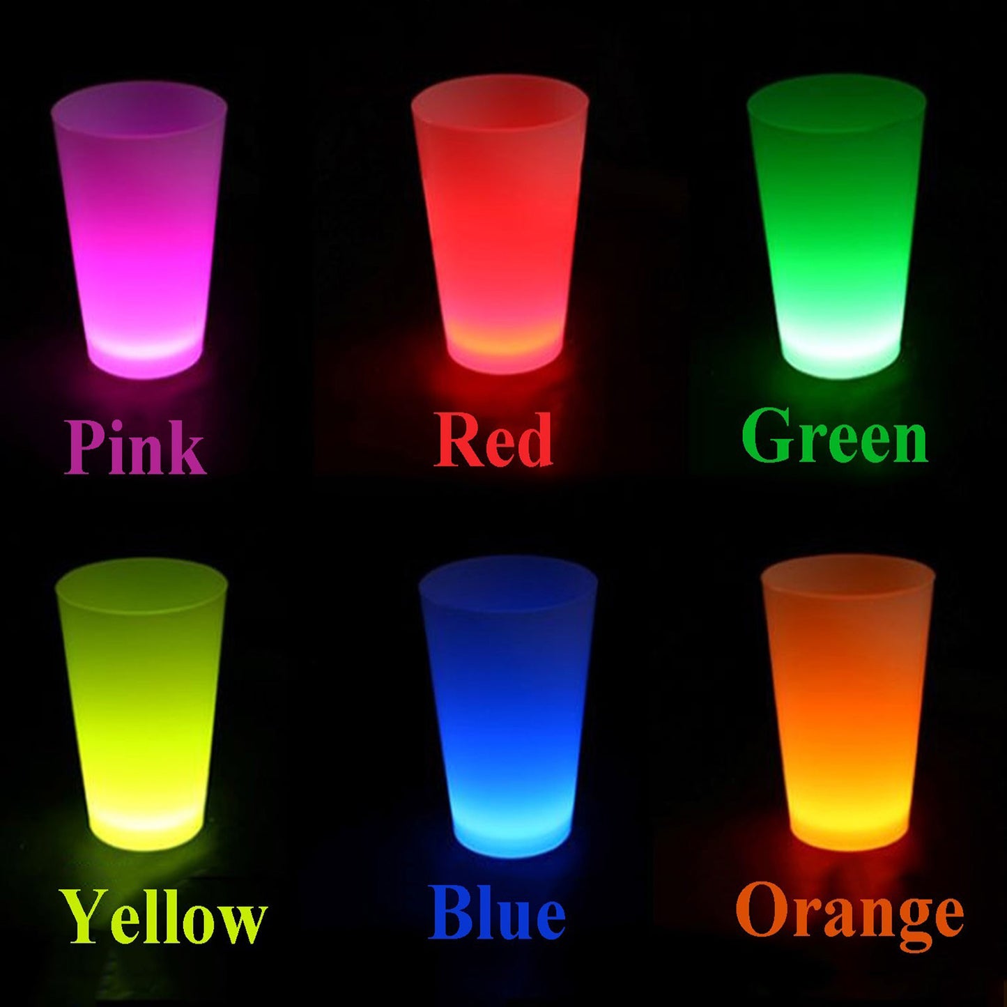 Neon Parti Glow Bardak 1.5 oz Karışık Renk 1 Adet Tekli (5347)