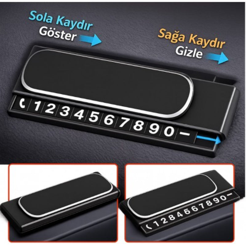 Araç İçi Numaratör - Kayar Kapaklı - Fosforlu Torpido Üstü