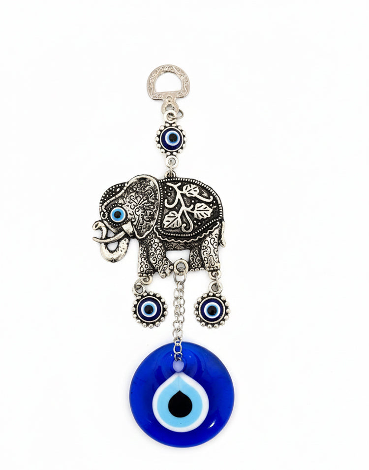 Evil Eye Single Elephant Hanger