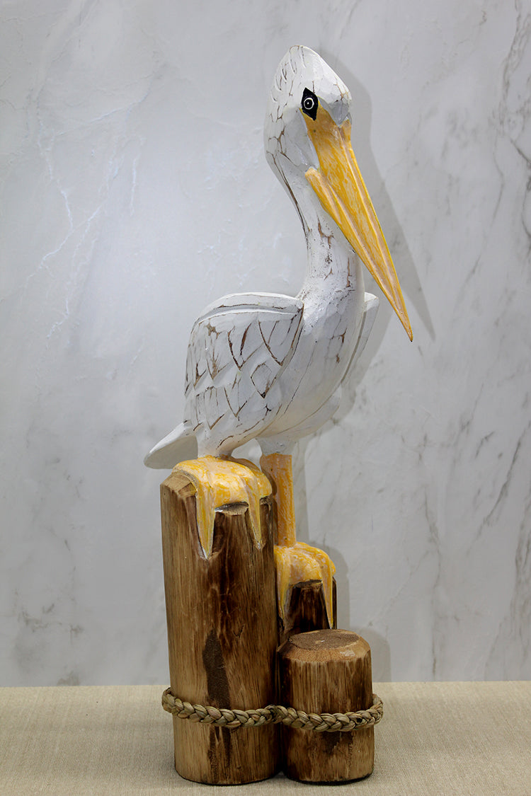 Wooden Pelican 60 Cm