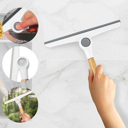 OYNAR BAŞLI CAMSİL - CAM SİLME APARATI AHŞAP SAP - PLASTİK UÇ SAP - 16.5 UÇ : 24CM (5347)