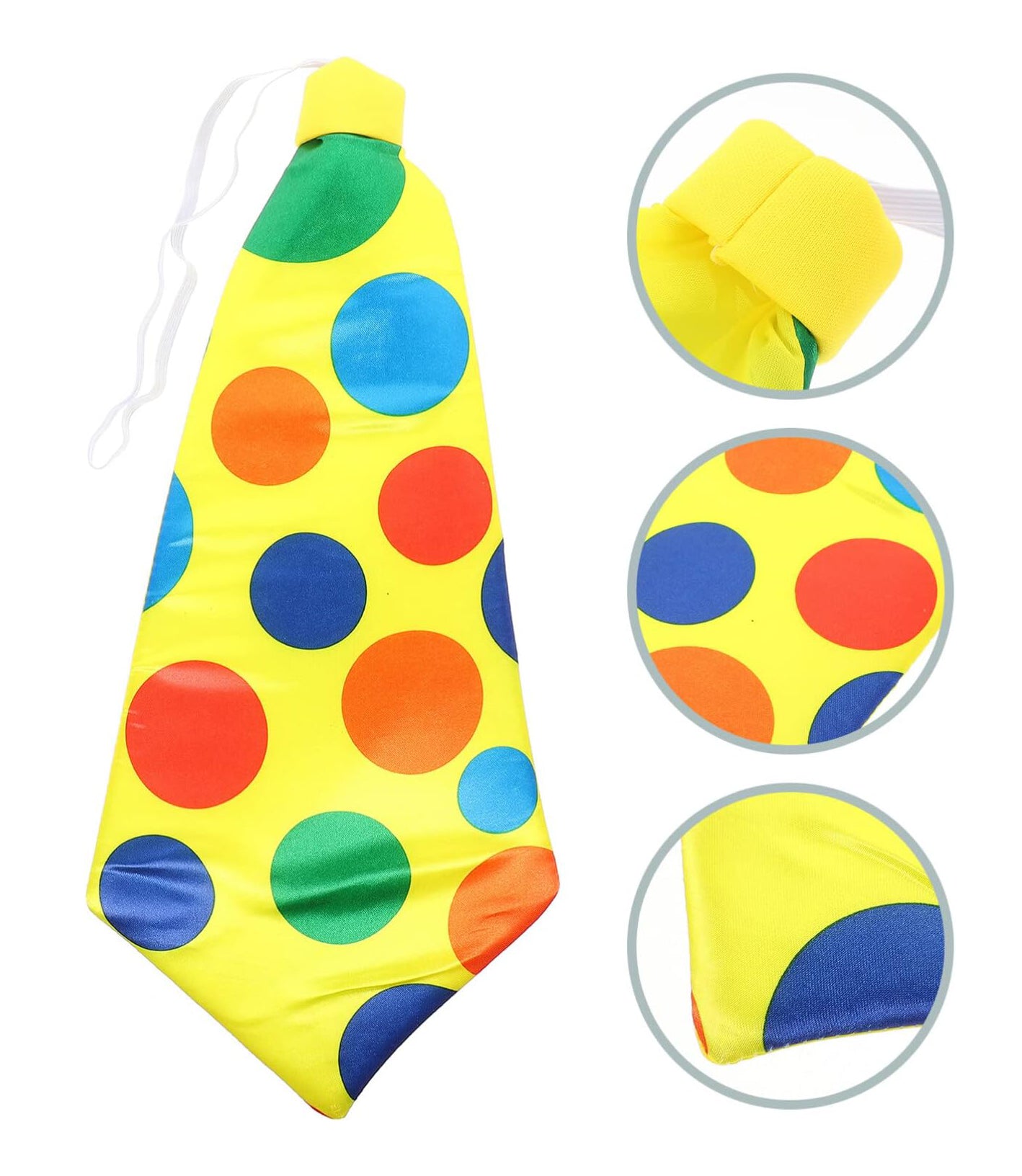 Clown Tie Elastic Wide Cut 17x37 cm (5347)