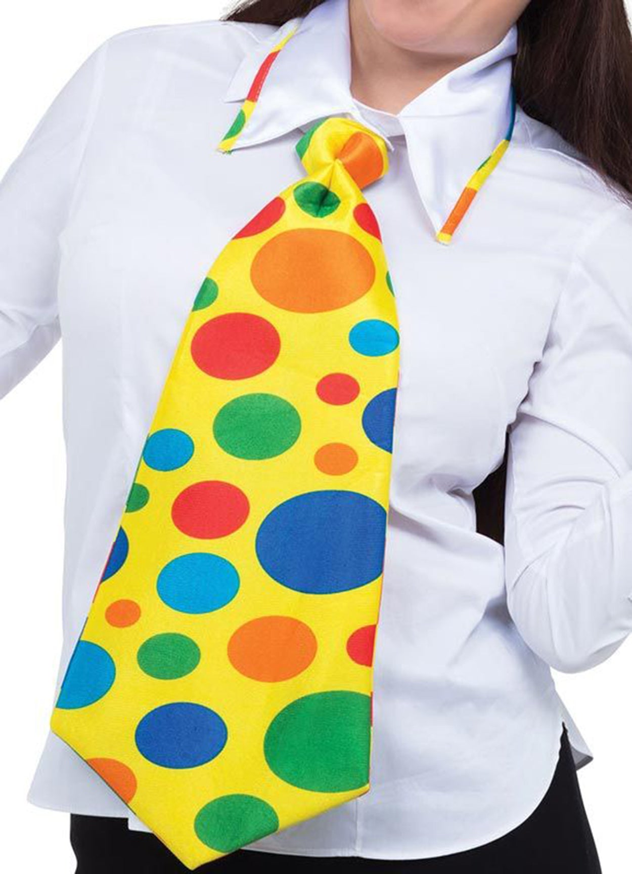 Clown Tie Elastic Wide Cut 17x37 cm (5347)