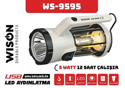 Profesyonel El Feneri & Kamp Lambası | 5W (5347)