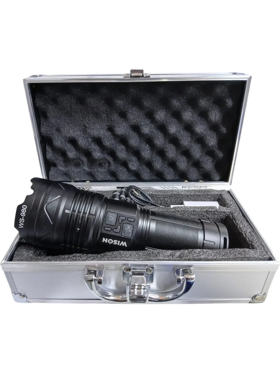 Profesyonel Zoomlu El Feneri | 60w - 7000 Lümen - 13.200 Mah - Type‑c - Metal Gövde (5347)