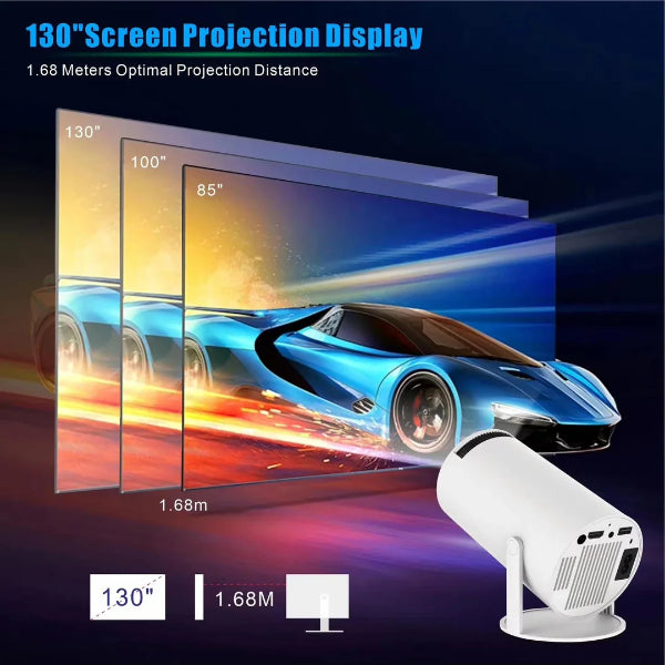 جهاز عرض محمول مزود بنظام Android TV