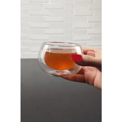 Double-Walled Glass Jam Jar Set of 6