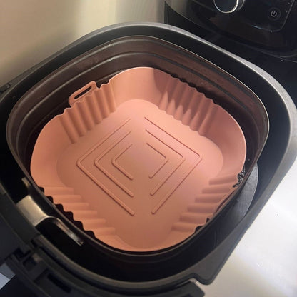 Colorful Heat-Resistant Washable Silicone Oven and Air Fryer Square Baking Mat 20 cm (5347)