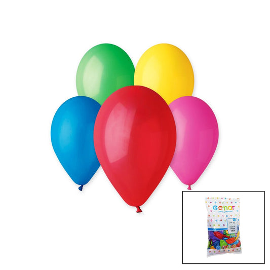 CLASSIC COLORED BALLOON 10 INCH - 26CM - 100PCS (5347)