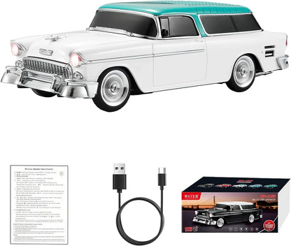 Retro Klasik Araba Bluetooth Hoparlör Kablosuz HD Ses FM Radyo YG-1955 (5347)