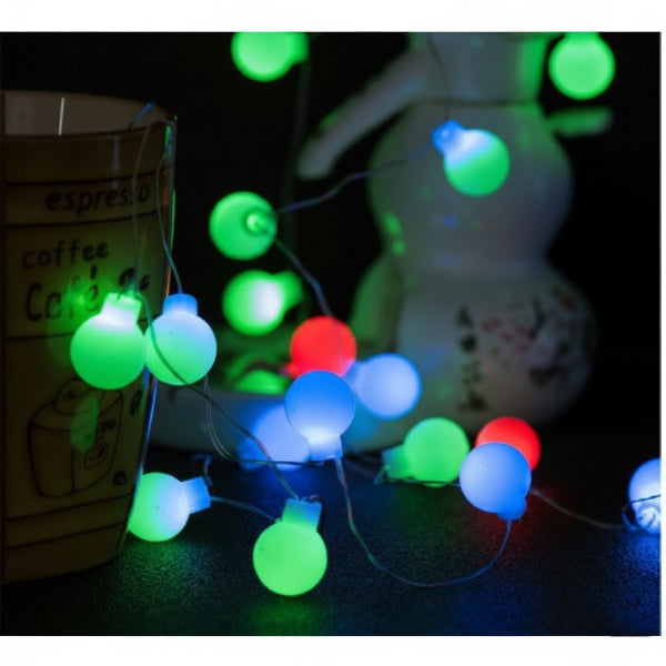 5 متر 28 لمبة LED RGB سلك شفاف قابلة للوصل مع قابس