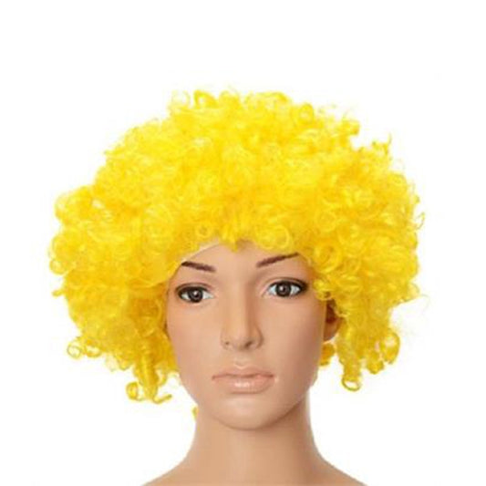 Yellow Colored Wig Hair