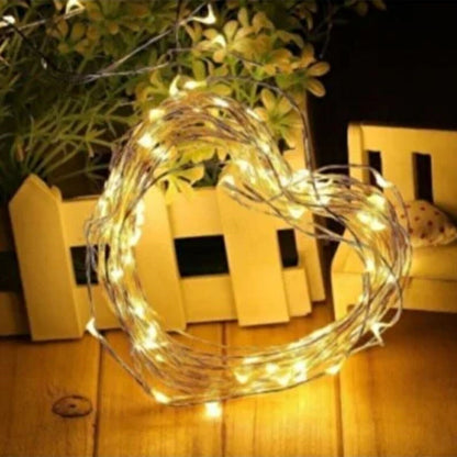 Sarı Peri LED Flaşlı Işık - 3 Metre Dekoratif Oda ve Organizasyon Aydınlatması (5347)