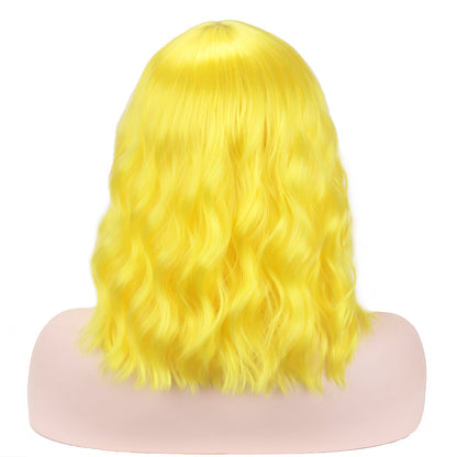 Long Wavy Yellow Party Wig (5347)