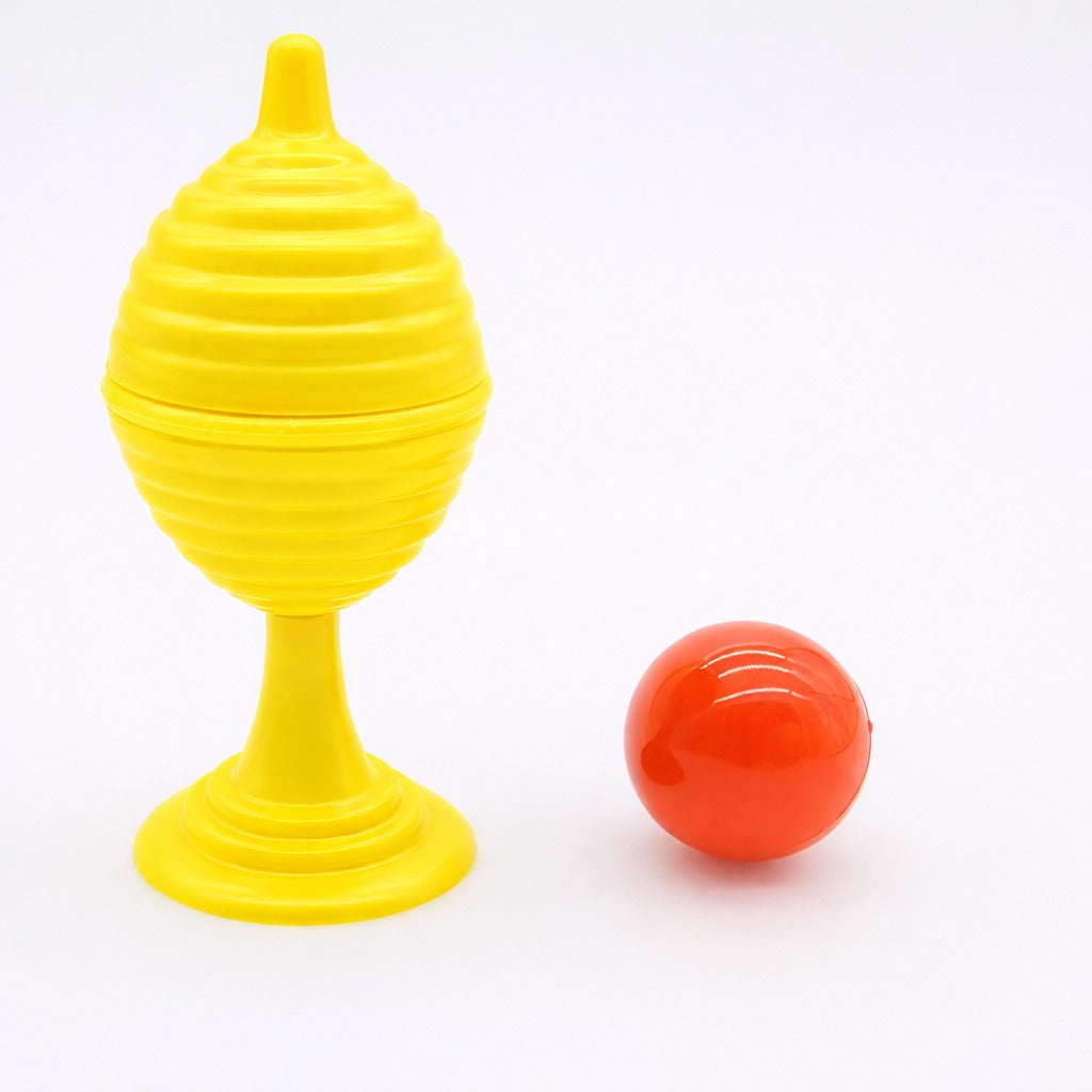 Sarı Renk Sihirli Kupa Top Kaybetme Oyunu 7 cm (5347)