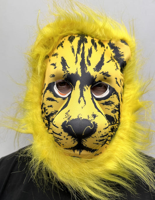 Yellow Maned Yellow Haired Lion Mask Mega Plush Size 2