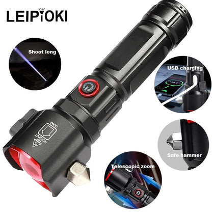 Şarjlı El Feneri  Yüksek Güçlü LED Işık USB ile Şarj ESCAPE RESCUE (5347)