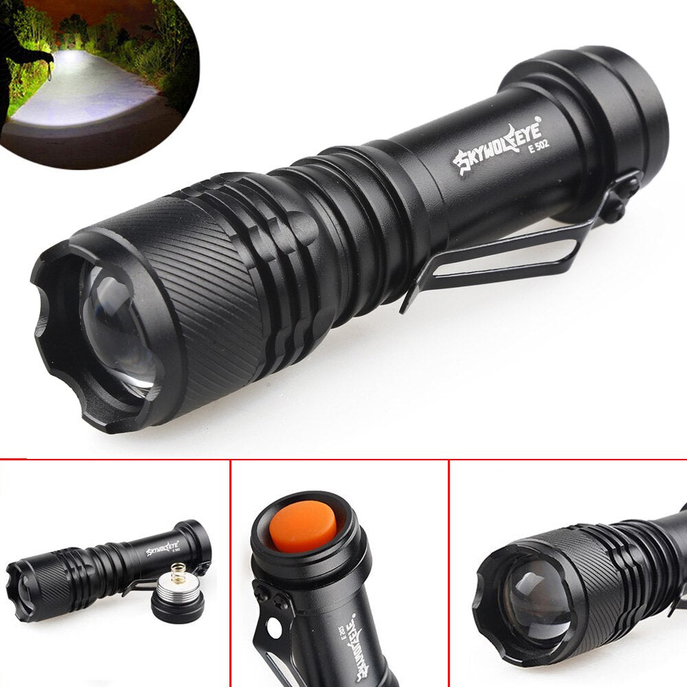 مصباح يدوي صغير قابل لإعادة الشحن بتقنية Cree Led 500 لومن (5347)