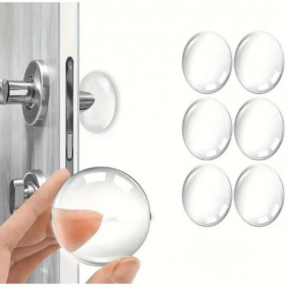 Clear Silicone Furniture and Door Stop Bumper Pad, 6-Pack (5347)