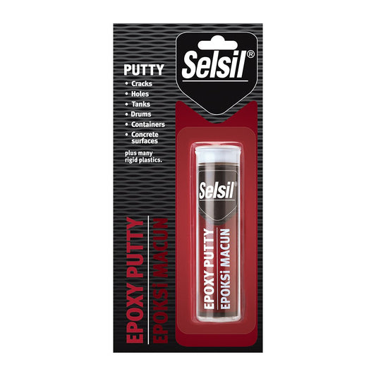 SELSIL EPOXY PUTTY - HEAT RESISTANT EPOXY ADHESIVE 57GR WOOD - METAL - GLASS - CERAMIC (5347)