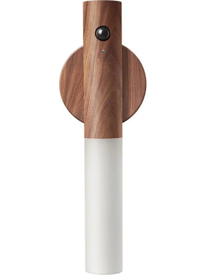 Sensörlü Usb Şarjlı Mıknatıslı Taşınabilir Duvar Aplik Masa Lambası Ahşap Görünümlü Gün Işığı (5347)