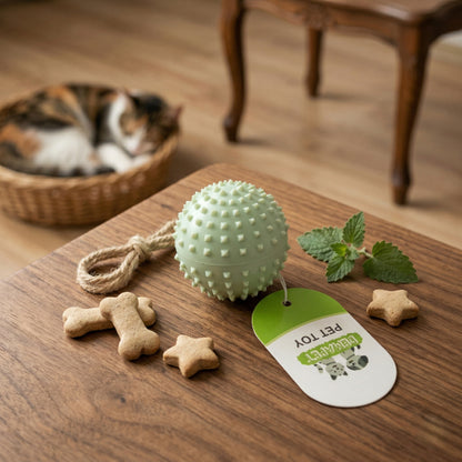 Squeaky Spiky Pet Toy Ball
