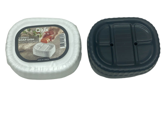 COUNTERTOP SOAP DISH WITH LID PLASTIC (5347)