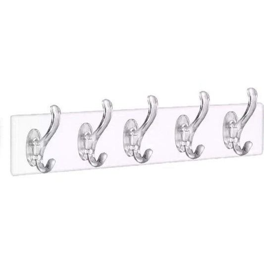 SILICONE 5-ARM TRANSPARENT ADHESIVE HOOK (5347)