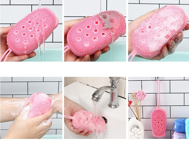 Sponge Silicone Bath Mitt