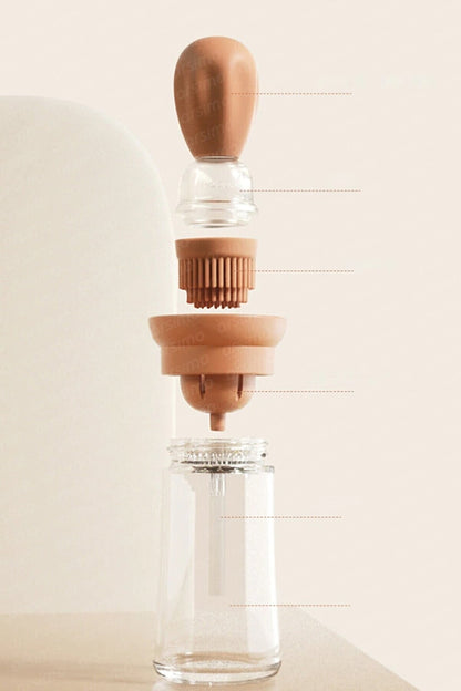 Oil Dispenser with Silicone Basting Brush