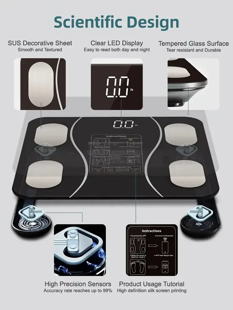 Black Smart Digital Scale FS-550 (5347)