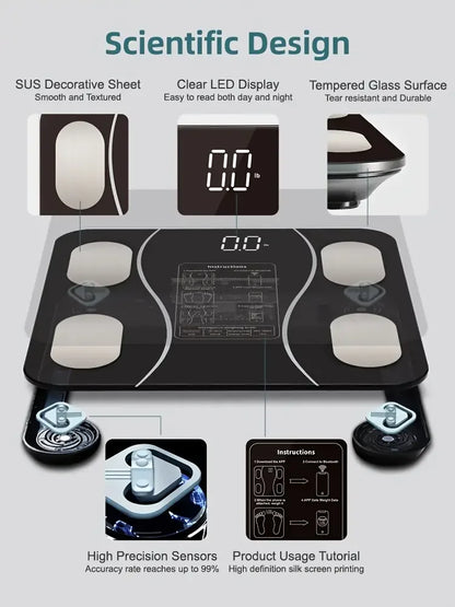 Black Smart Digital Scale FS-550 (5347)