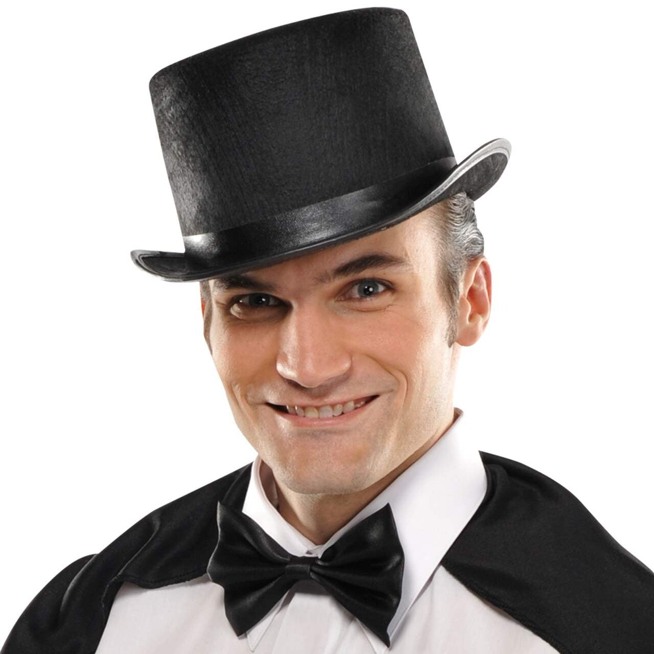 Black Felt Magician Fedora Hat 12 cm