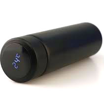 BLACK LED GRADUATED STEEL THERMOS 500ML (5347)
