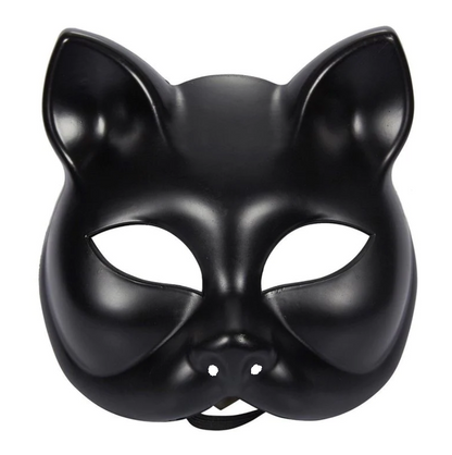 Black Color Luxury Cat Mask 12x13 cm (5347)