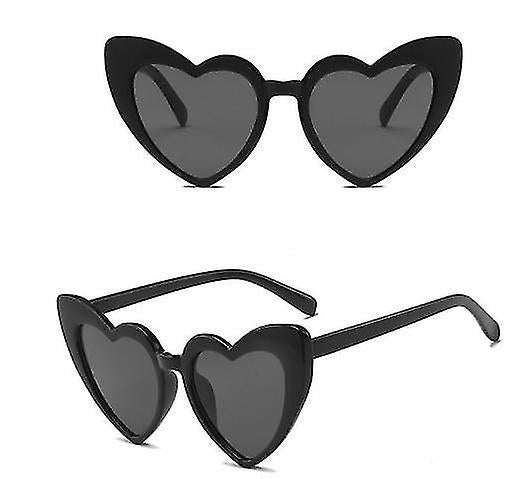 Black Heart-Shaped Party Glasses