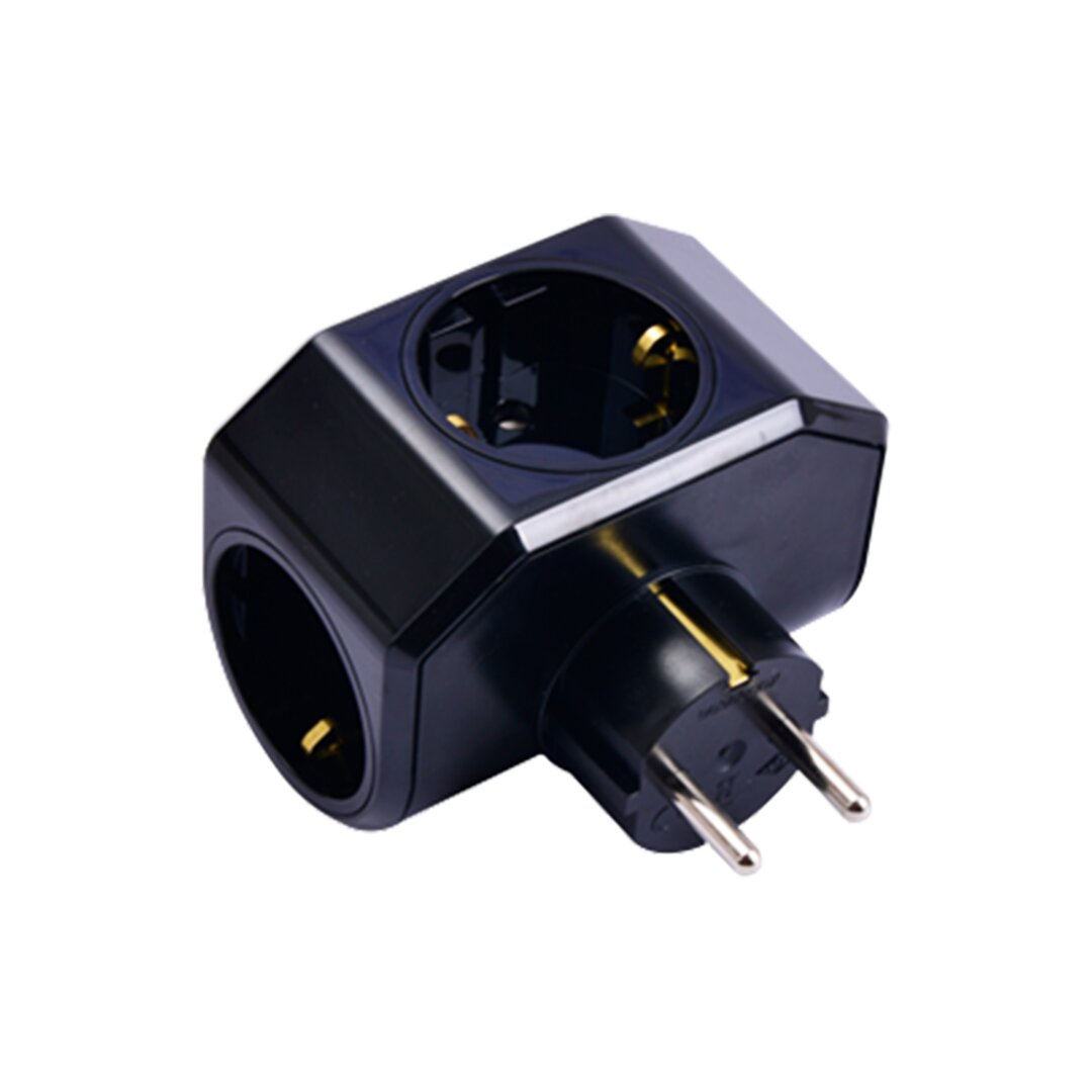BLACK CLOVER PLUS 3-GANG SOCKET PLUG 04-ZM (5347)