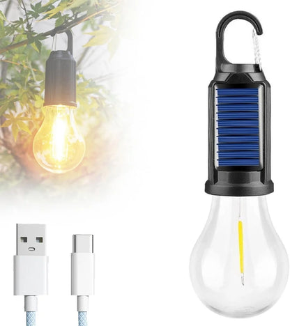 Solar Güneş Enerjili Led Ampul 3 Modlu Uzaktan Kumandalı Solar Camping Lamp (5347)