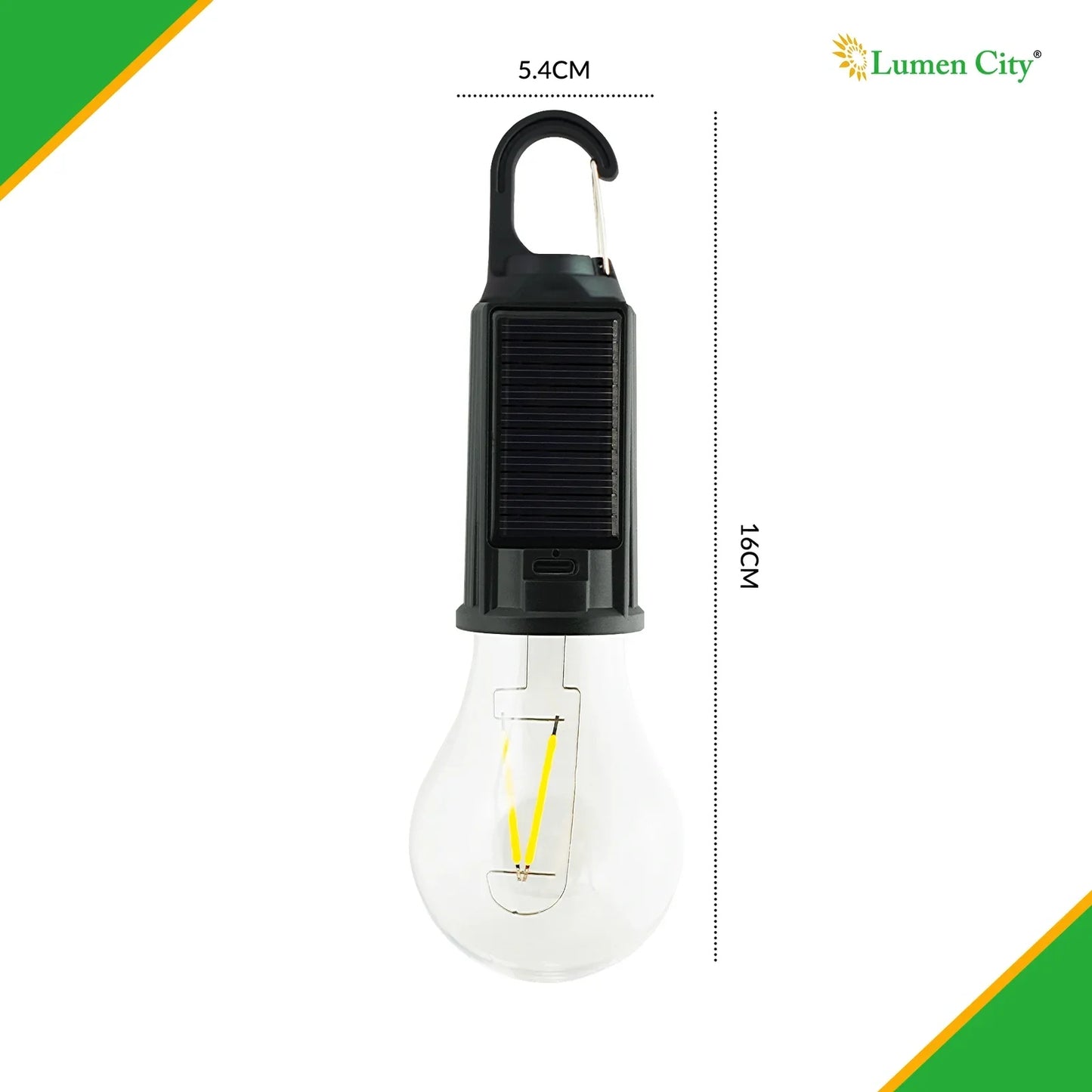 Solar Güneş Enerjili Led Ampul 3 Modlu Uzaktan Kumandalı Solar Camping Lamp (5347)