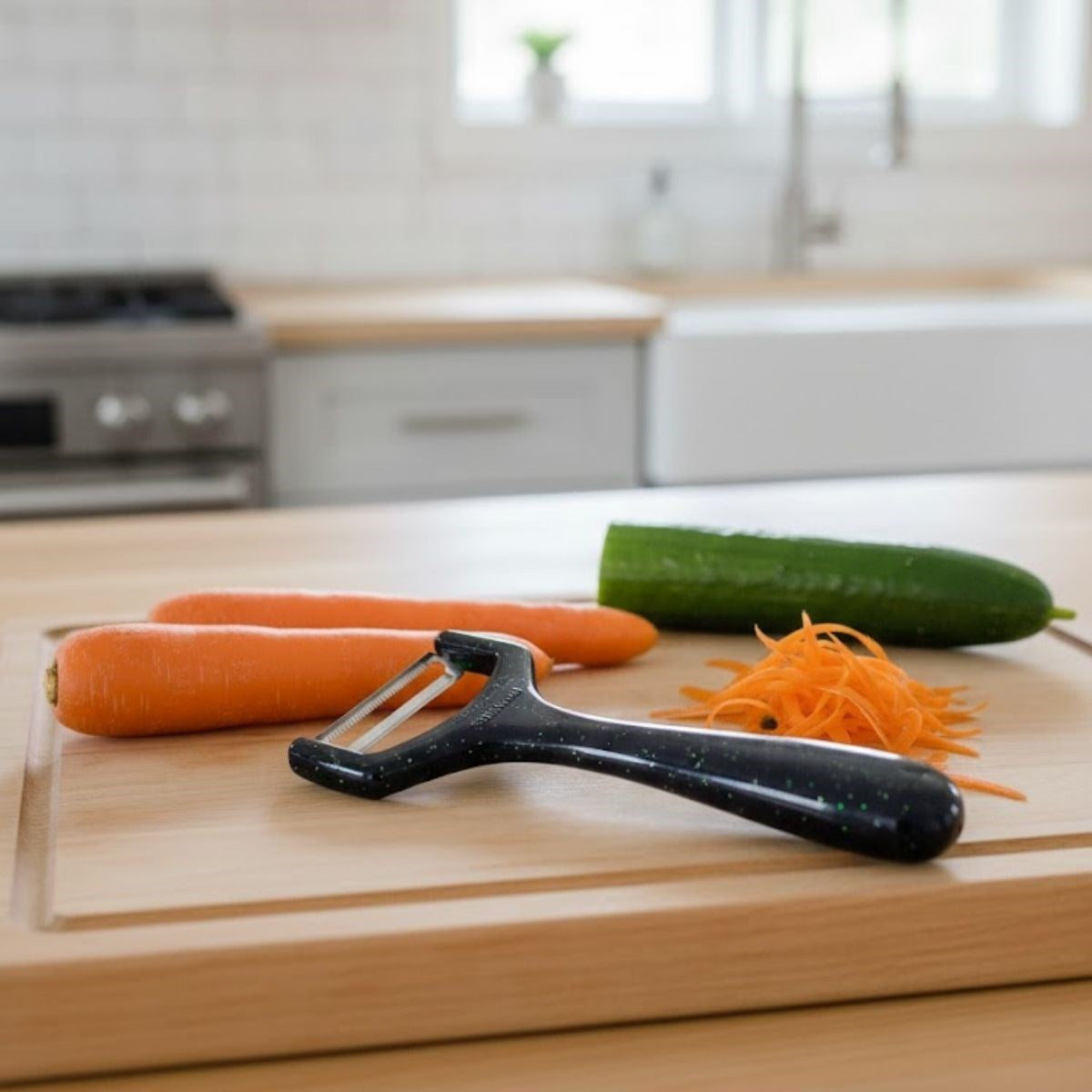 Solingen Steel Small Fruit and Vegetable Peeler - Sharp Stainless Peeling Tool (5347)
