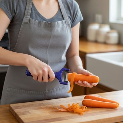 Solingen Steel Small Fruit and Vegetable Peeler - Sharp Stainless Peeling Tool (5347)