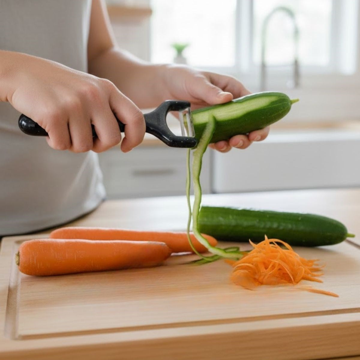 Solingen Steel Small Fruit and Vegetable Peeler - Sharp Stainless Peeling Tool (5347)