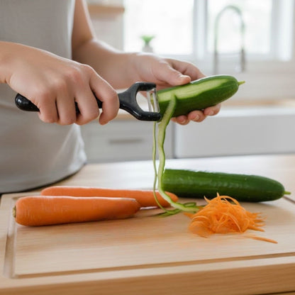 Solingen Steel Small Fruit and Vegetable Peeler - Sharp Stainless Peeling Tool (5347)