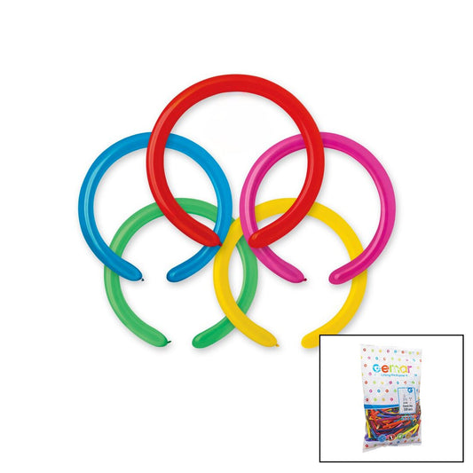 SAUSAGE LONG BALLOON 2 INCH - 5CM - 100PCS (5347)
